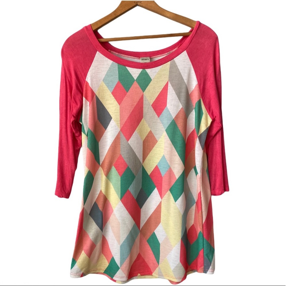 Brenda's Boutique 3/4 Sleeve Tunic Shirt Small